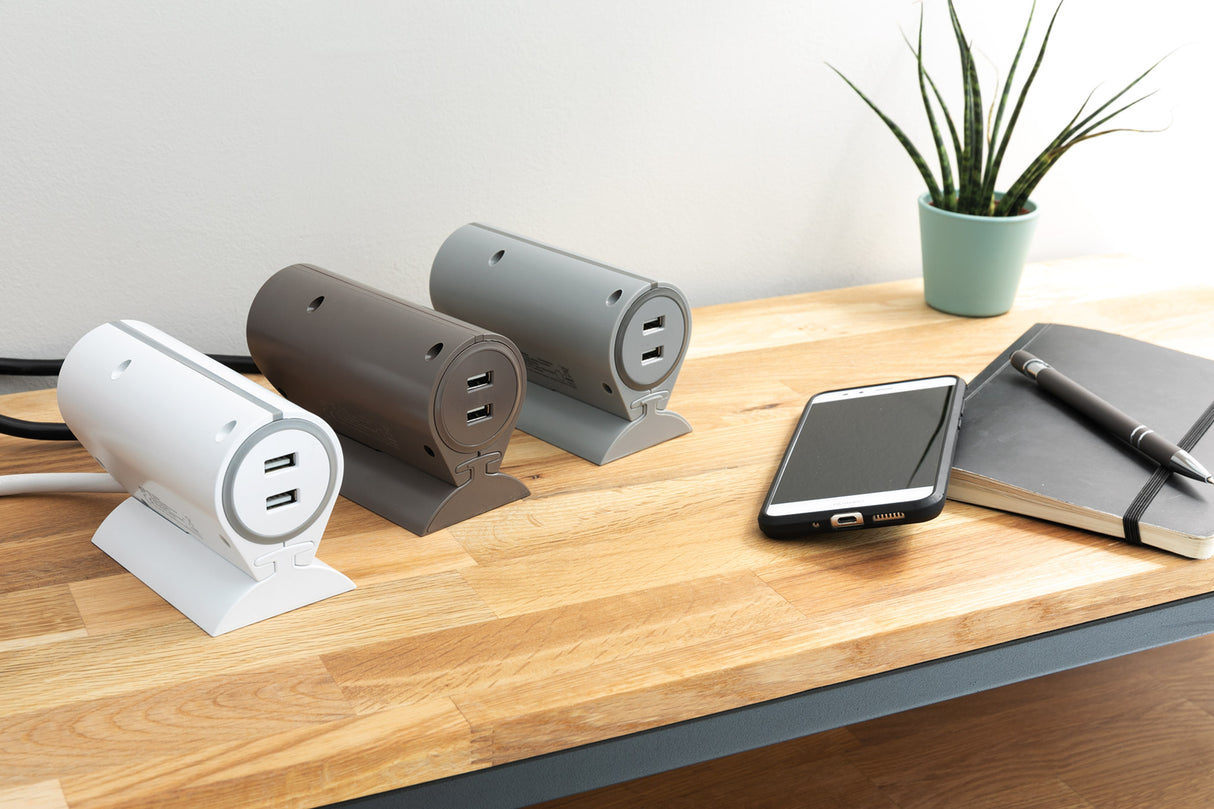 Multiprise canapé 1 prise 2P+T 16A + 2 USB - Thomson