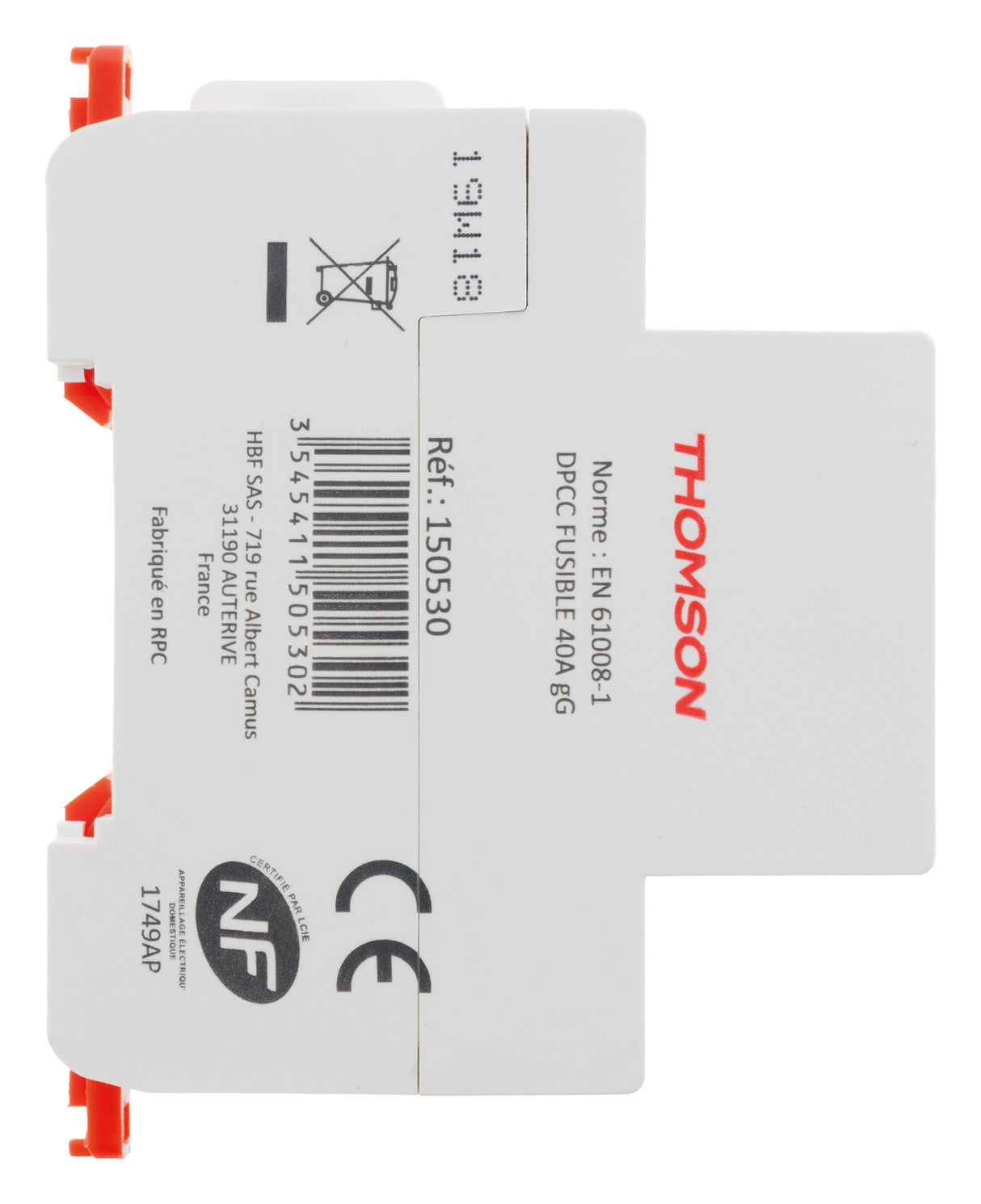 Interrupteur différentiel à vis 40A type A NF - Thomson