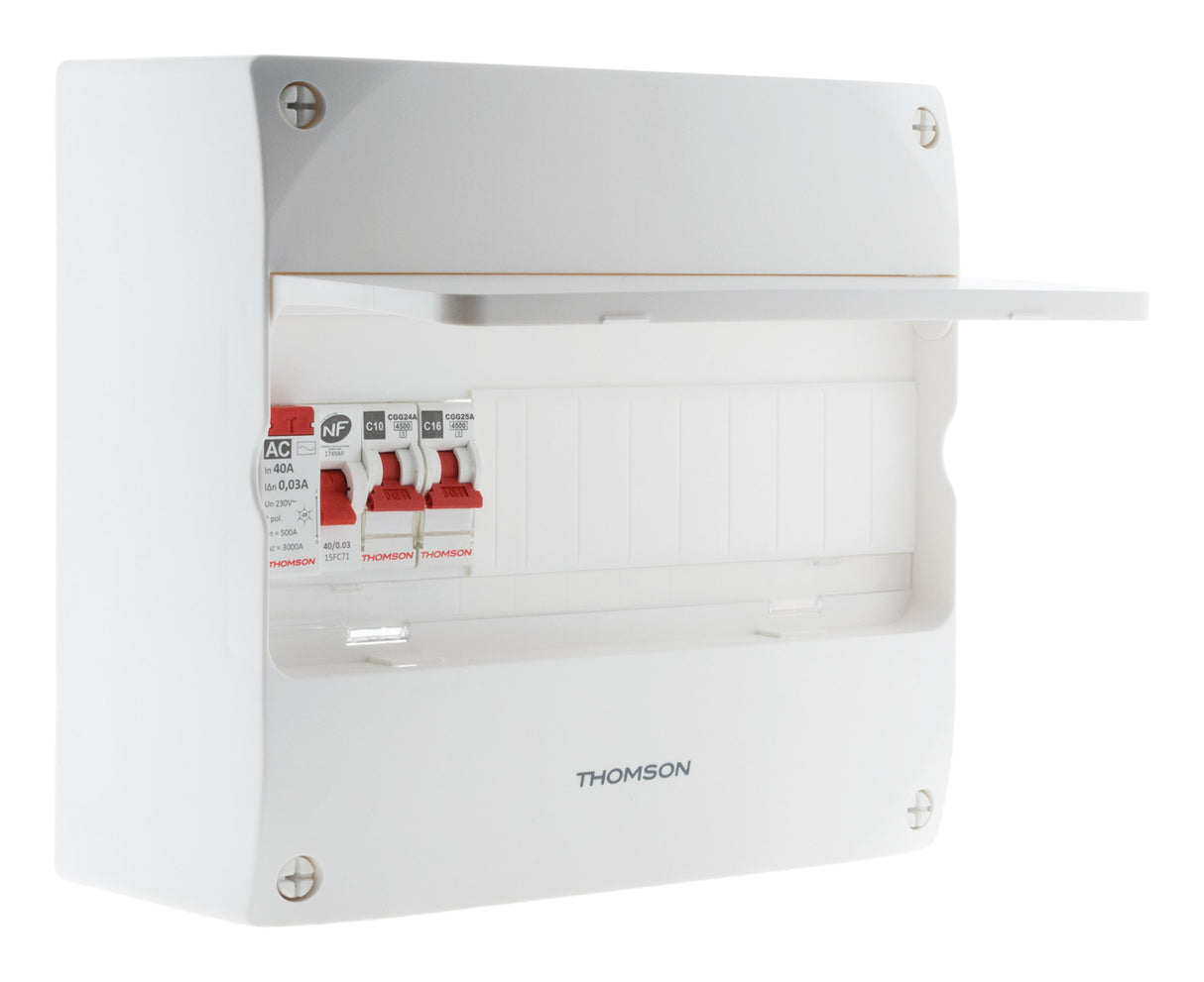 Coffret électrique pré-équipé 1 rangée 13 modules - Thomson