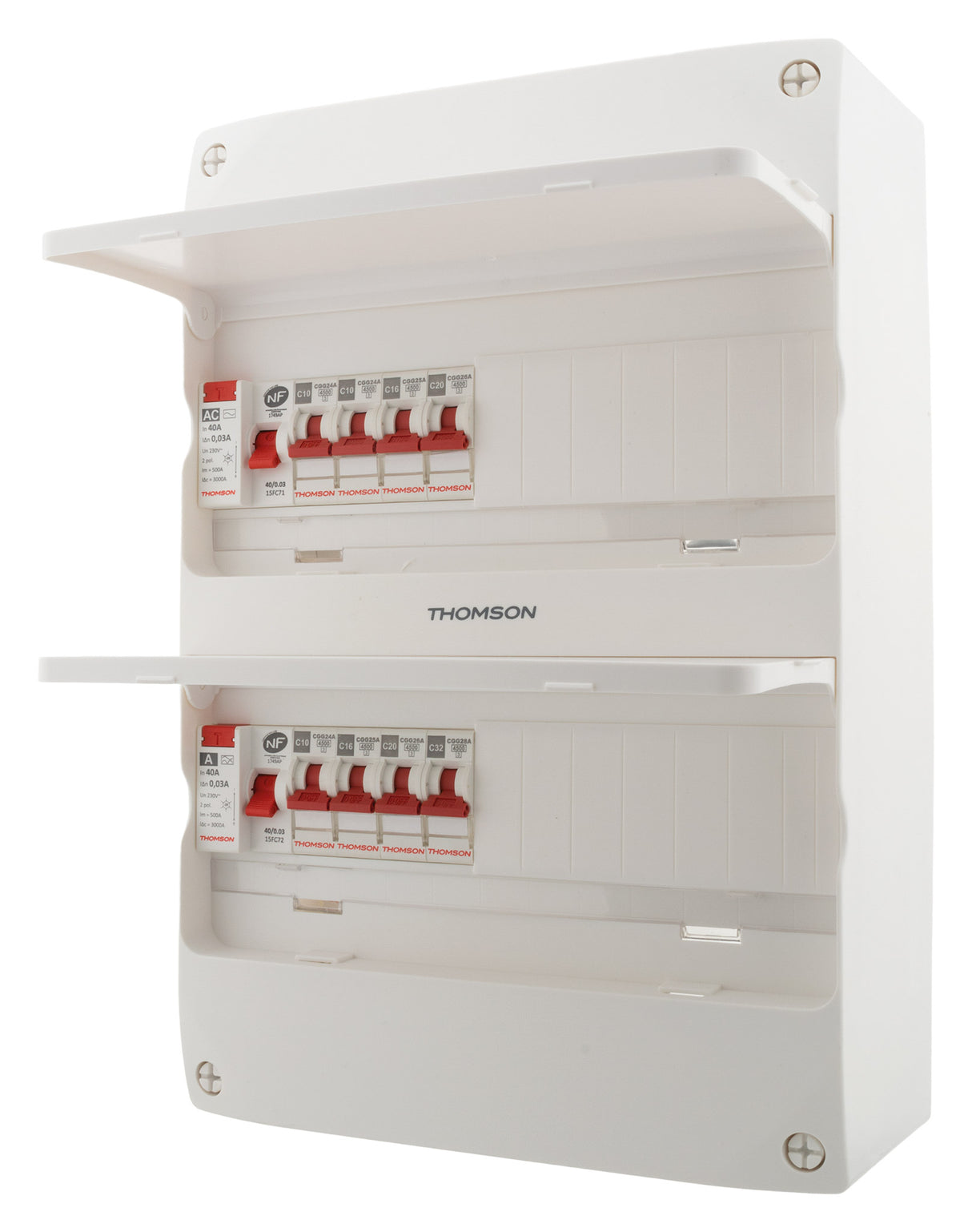 Coffret électrique 2 rangées 26 modules - idéal T1/T2 - Thomson