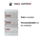 Coffret électrique pré-équipé - 3 rangées - 39 modules - 3 ID/11 disjoncteurs - EasyConnect - Thomson