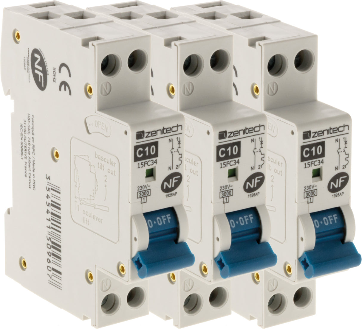 Disjoncteur PH/N - NF - Zenitech