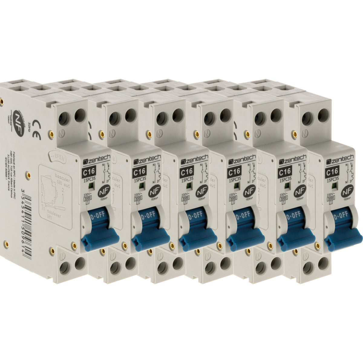 Disjoncteur PH/N - NF - Zenitech