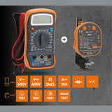 Lot multimètre digital + testeur de prise - ZENITECH