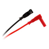 Lot de 2 cordons pointe de touche Ø4mm fiche coudée - Zenitech