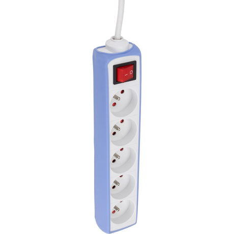Multiprise 5 prises 16A 2P+T câble 1m + interrupteur - Zenitech