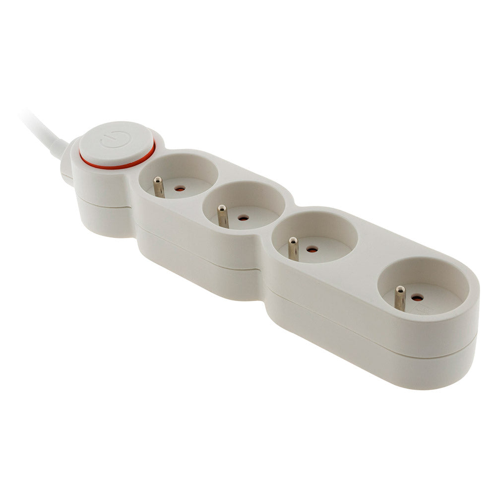 Bloc Home 4 prises 16A 2P+T + interrupteur - Zenitech