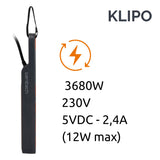 Bloc multiprise Klipo travaux et chantiers avec lampe LED - 3 prises 2P+T et USB - Zenitech