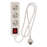 Bloc prises 16A 2P+T avec interrupteur Blanc - Zenitech