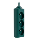 Bloc multiprise 3x16A 2P+T Blanc/Vert - câble 1,5 m - Zenitech