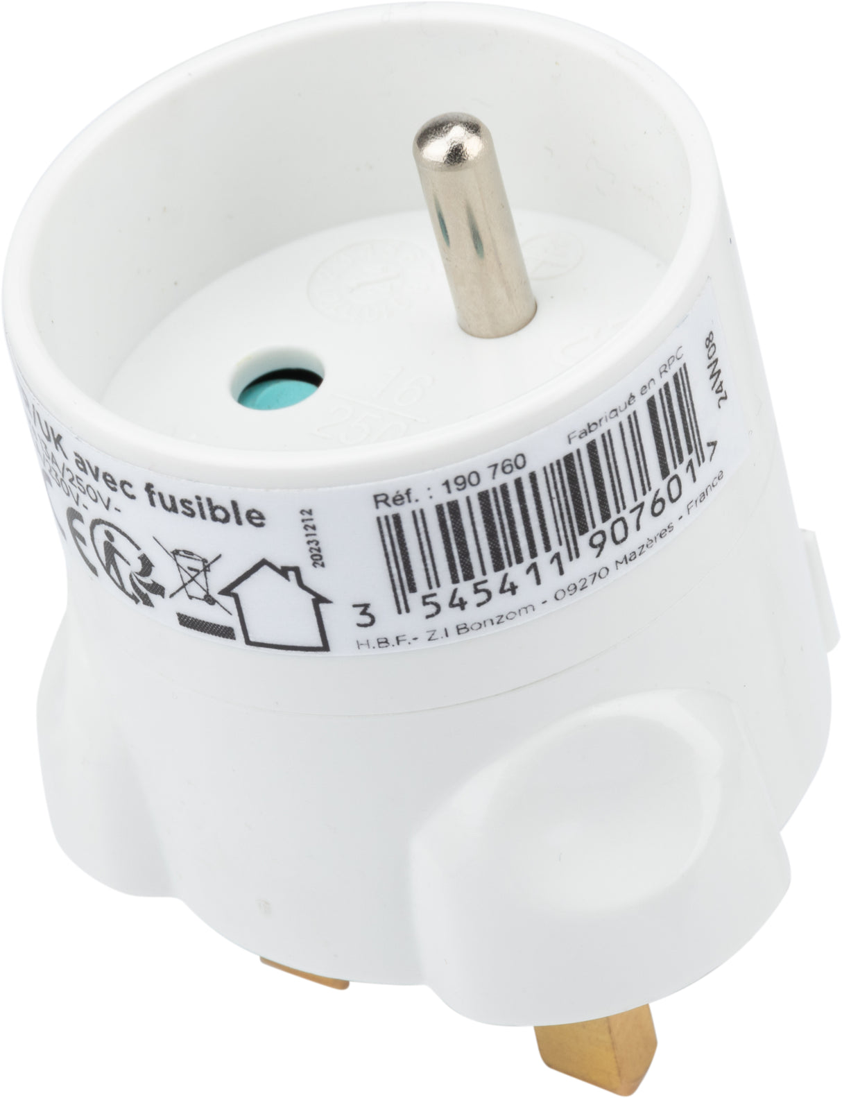 Adaptateur France /Royaume Uni - Zenitech