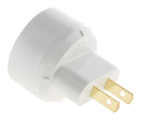 Adaptateur voyage USA/UE - blanc - Zenitech