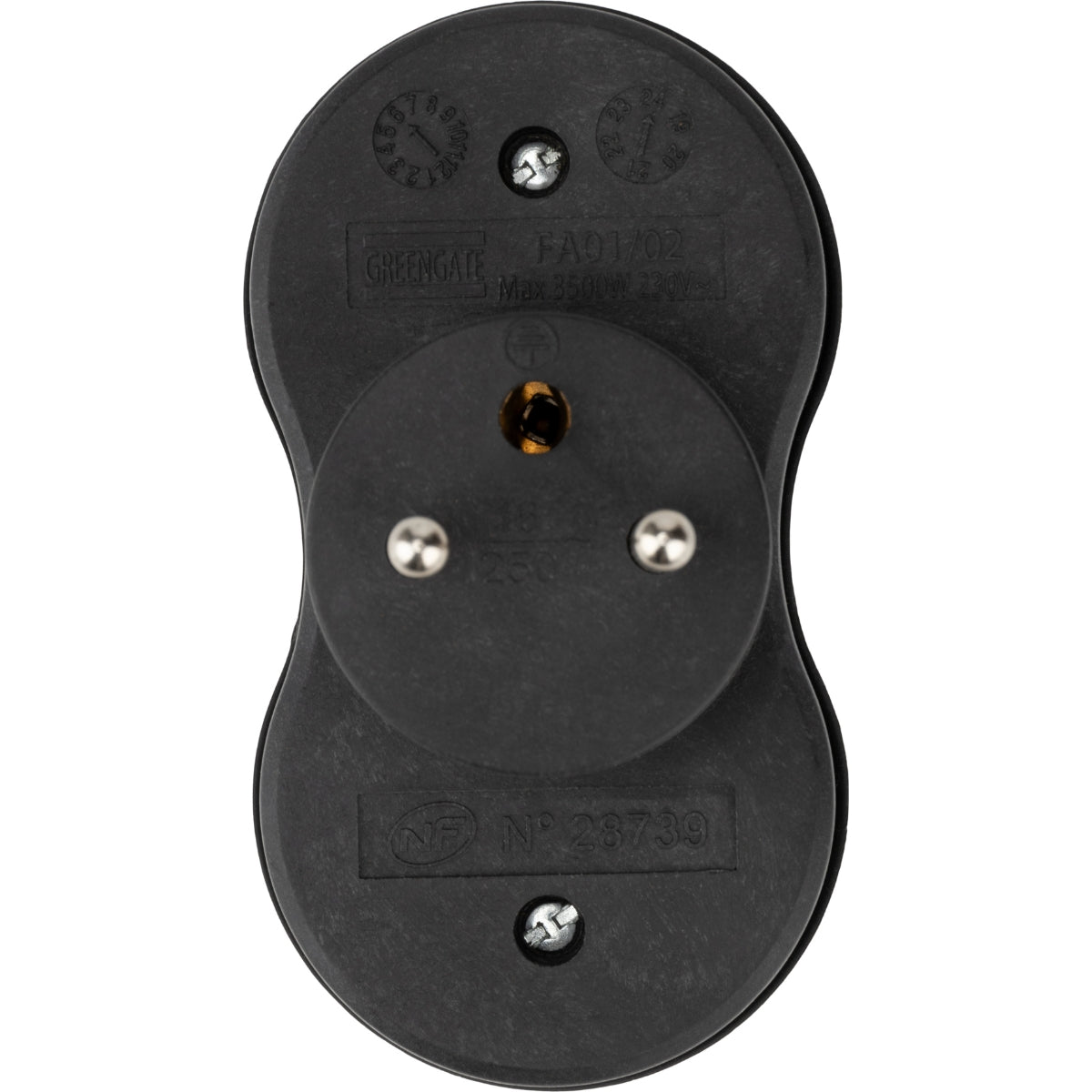 Biplite recyclée bioplastique - 2x16A - Zenitech