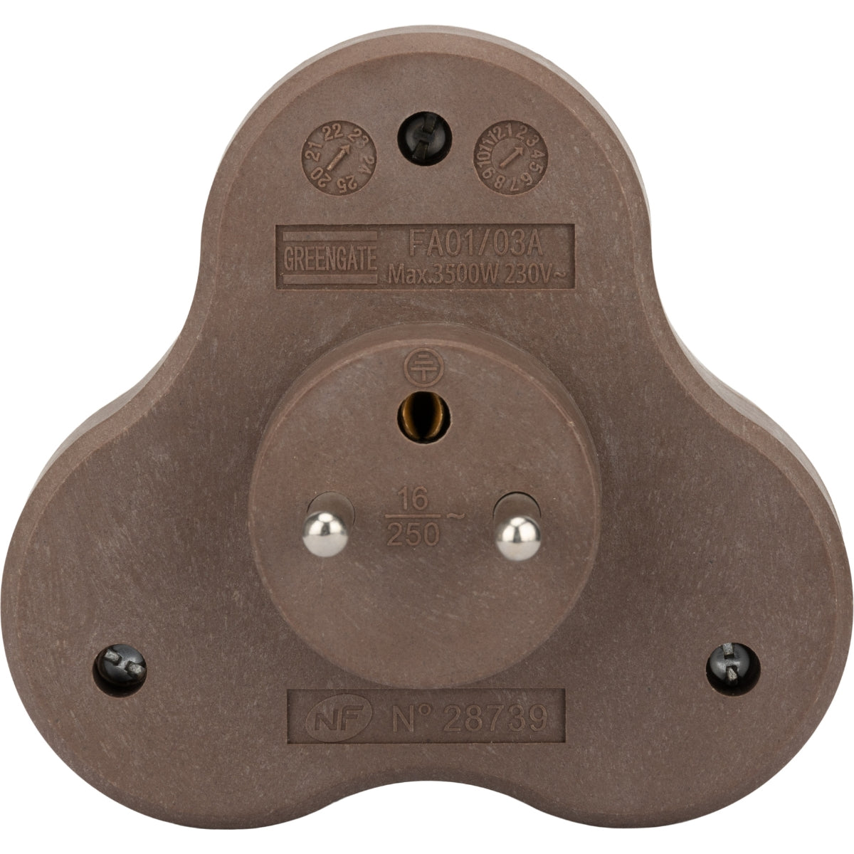 Triplite recyclée bioplastique - 3x16A - Zenitech