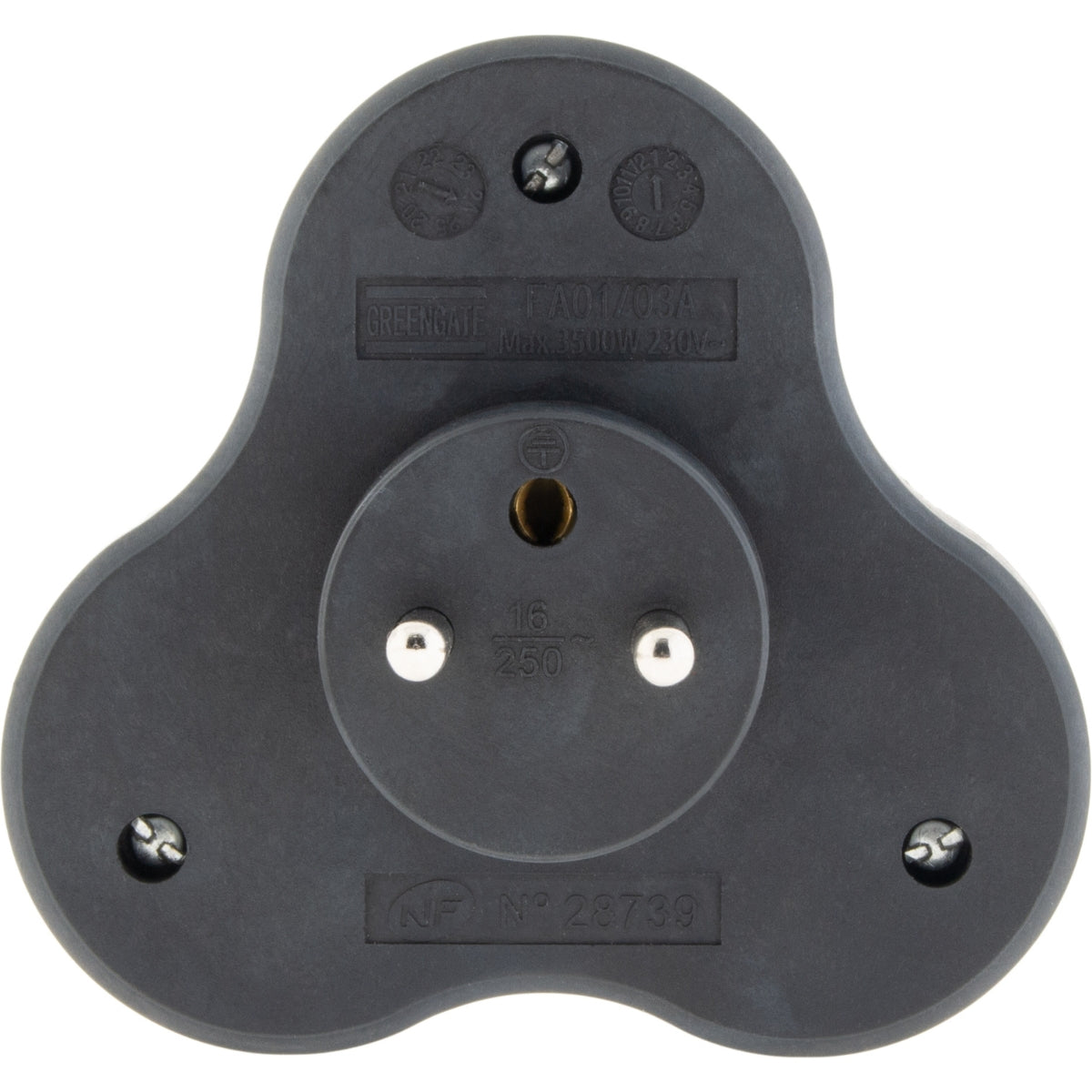 Triplite recyclée bioplastique - 3x16A - Zenitech