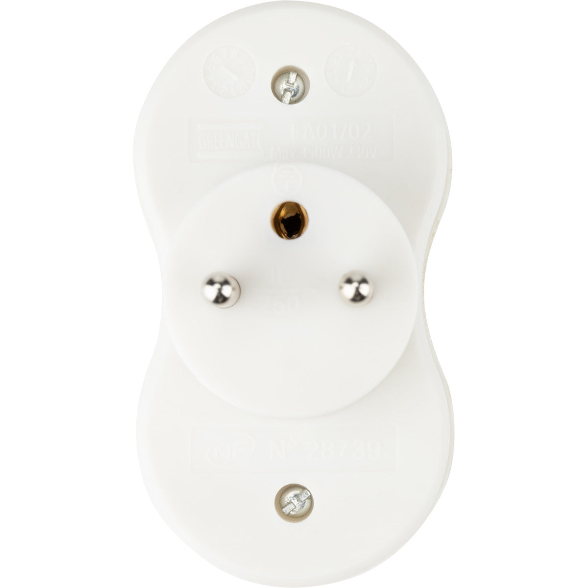 Biplite recyclée bioplastique - 2x16A - Zenitech