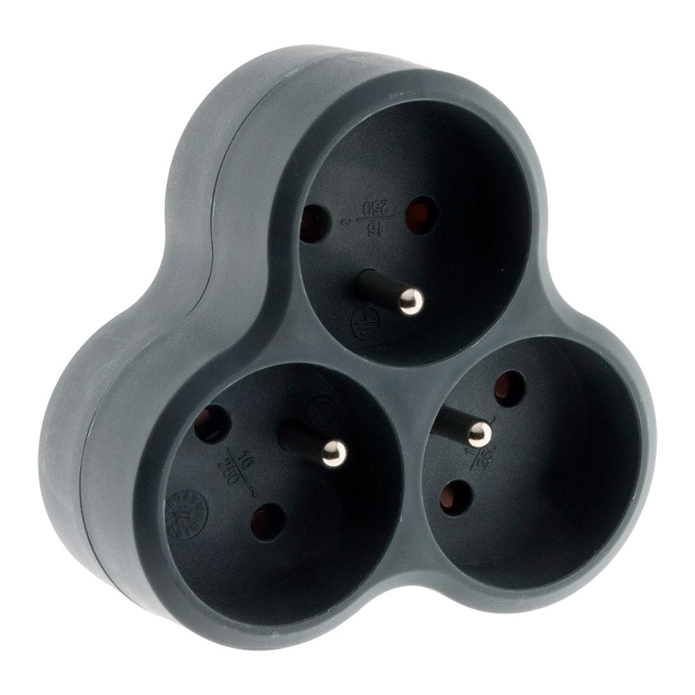 Multiprise triplite triangulaire 16A - Zenitech