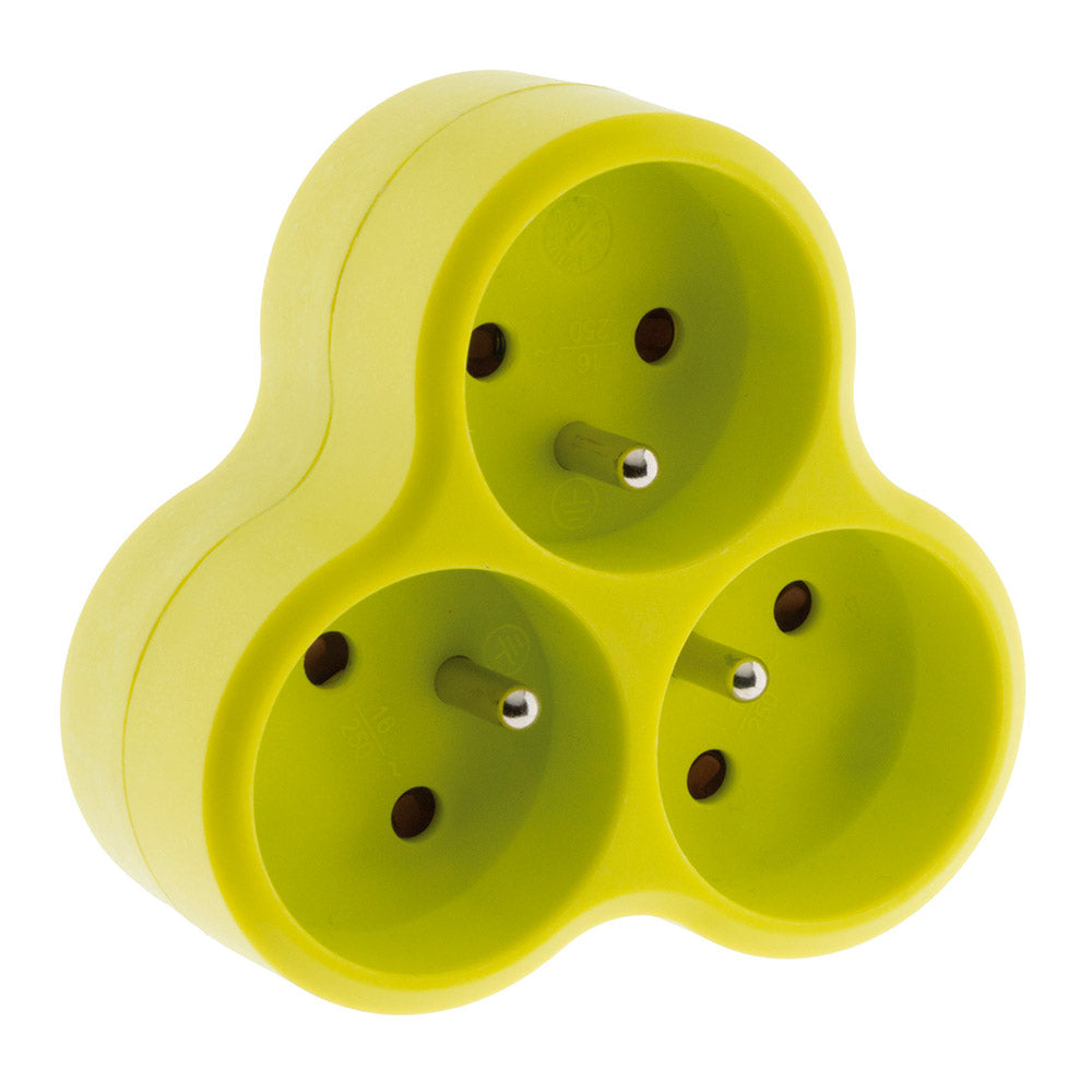 Multiprise triplite triangulaire 16A - Zenitech
