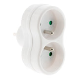 Multiprise 2 prises - Biplite - 2x16A - Blanc - Zenitech