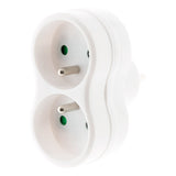 Multiprise 2 prises - Biplite - 2x16A - Blanc - Zenitech