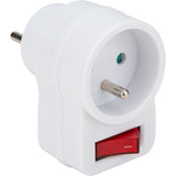 Prise 16A avec interrupteur - Blanc - Zenitech