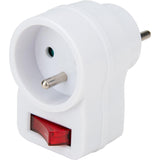 Prise 16A avec interrupteur - Blanc - Zenitech