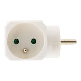 Multiptise triplite latérale 2 prises 16A + 1 prise 6A - blanc - Zenitech