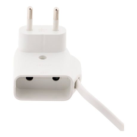 Prolongateur HO3VVH2-F 2x0,75mm² 6A 3m avec prise gigogne - Blanc - Zenitech