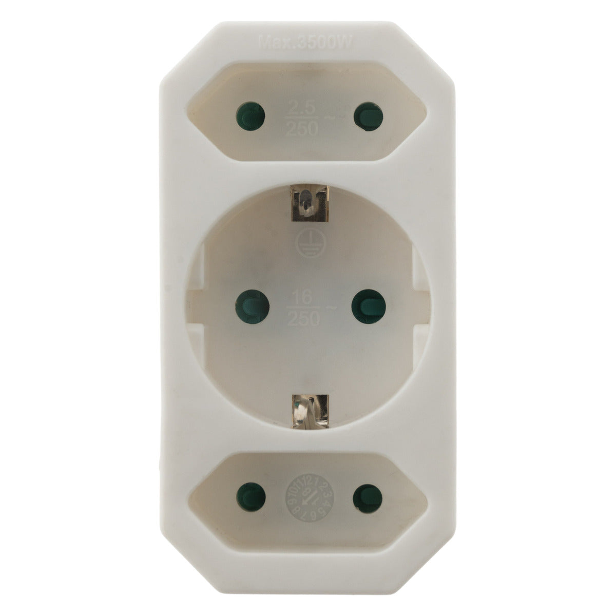 Triplite Schuko 2x2,5A + 1x16A - Blanc - Zenitech