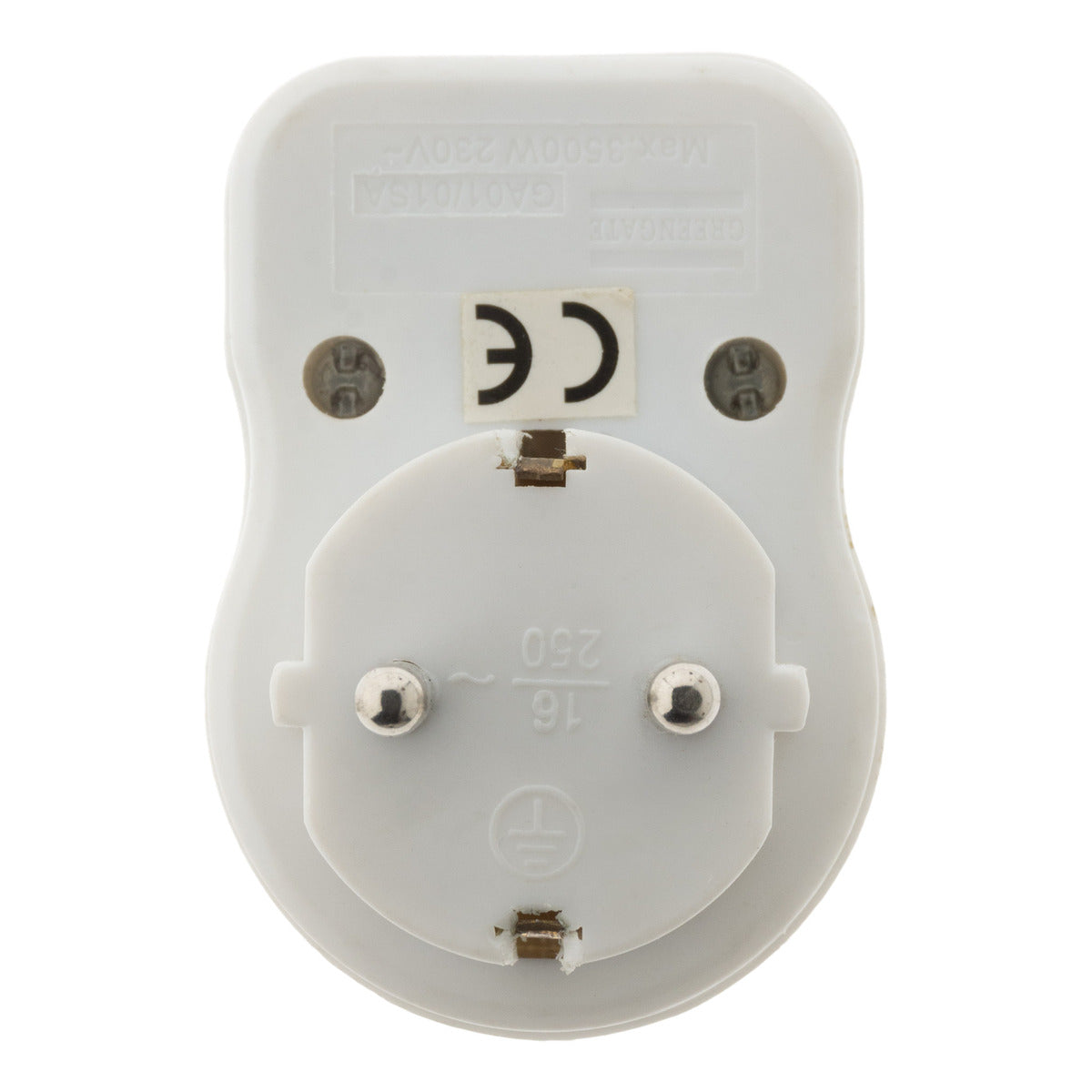 Prise Schuko 16A + interrupteur - Blanc - Zenitech