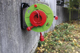 Support mural pour enrouleur de jardin entraxe 80mm - Noir - Zenitech