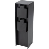 Borne de jardin à fixer 4x16A IP44 - Aluminium Noir - Zenitech