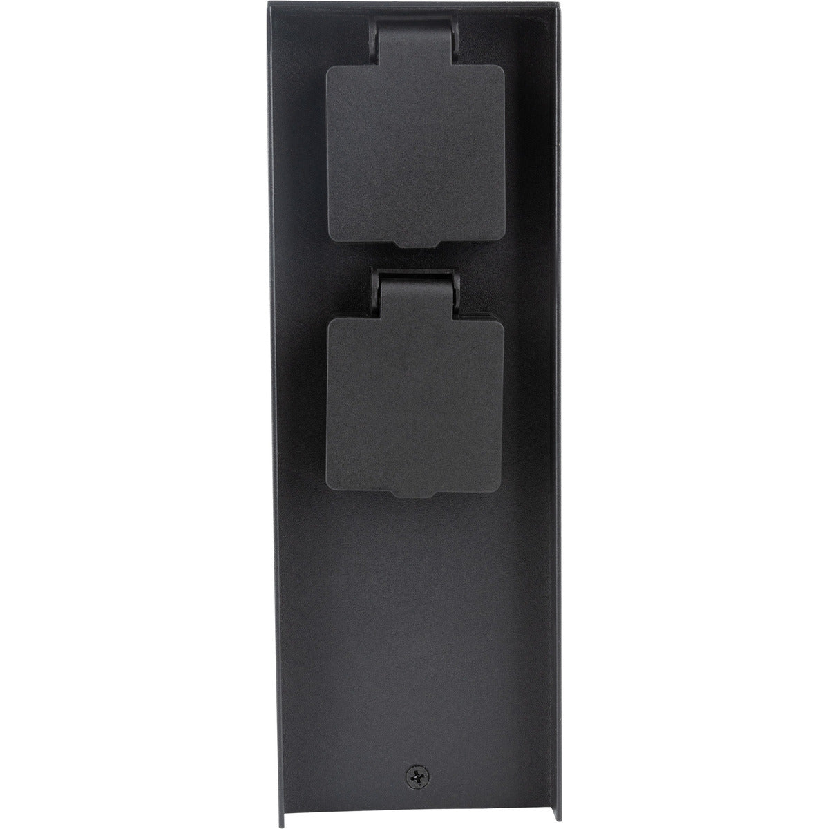 Borne de jardin à fixer 2x16A + programmateur IP44 - Alu Noir - Zenitech