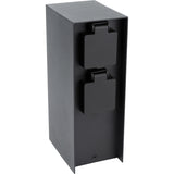 Borne de jardin à fixer 16A IP44 - aluminium noir - Zenitech