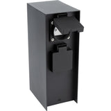 Borne de jardin à fixer 4x16A IP44 - Aluminium Noir - Zenitech