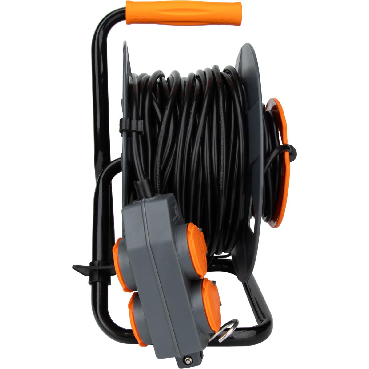 Enrouleur 4 prises déportées 30m - 2P+T 16A - Zenitech