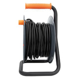 Enrouleur 4 prises H05VV-F 3G1mm² 25m + coupe-circuit - Noir - Zenitech