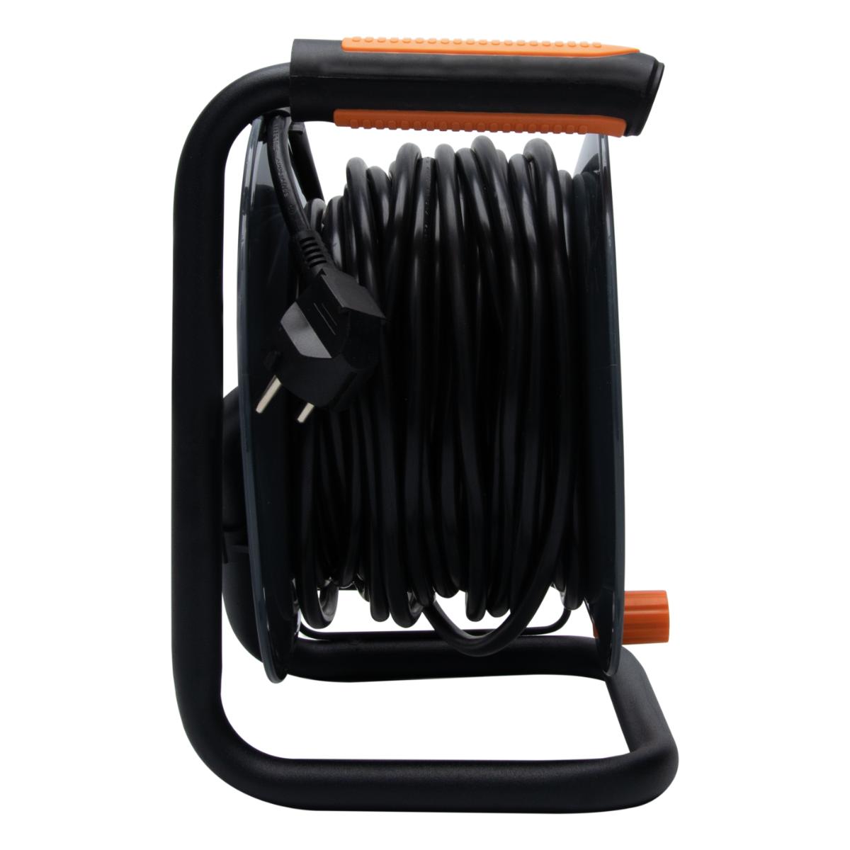 Enrouleur 4 prises déportées 2P+T 16A 25m- Zenitech