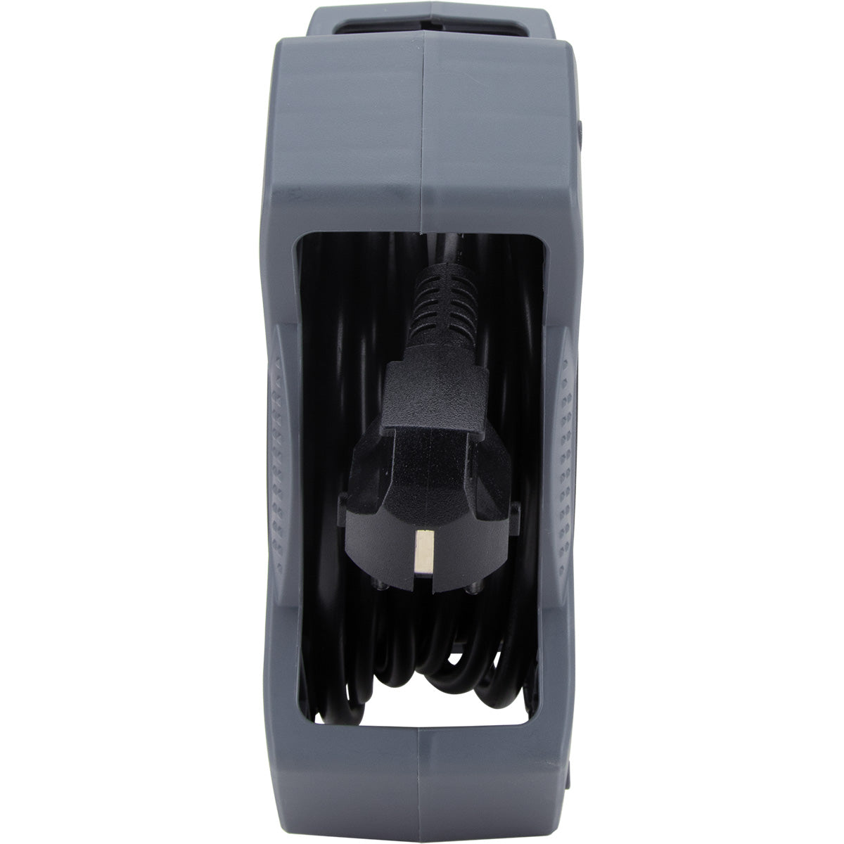 Enrouleur domestique 3/5m 4 prises 2P+T - gris et noir - Zenitech