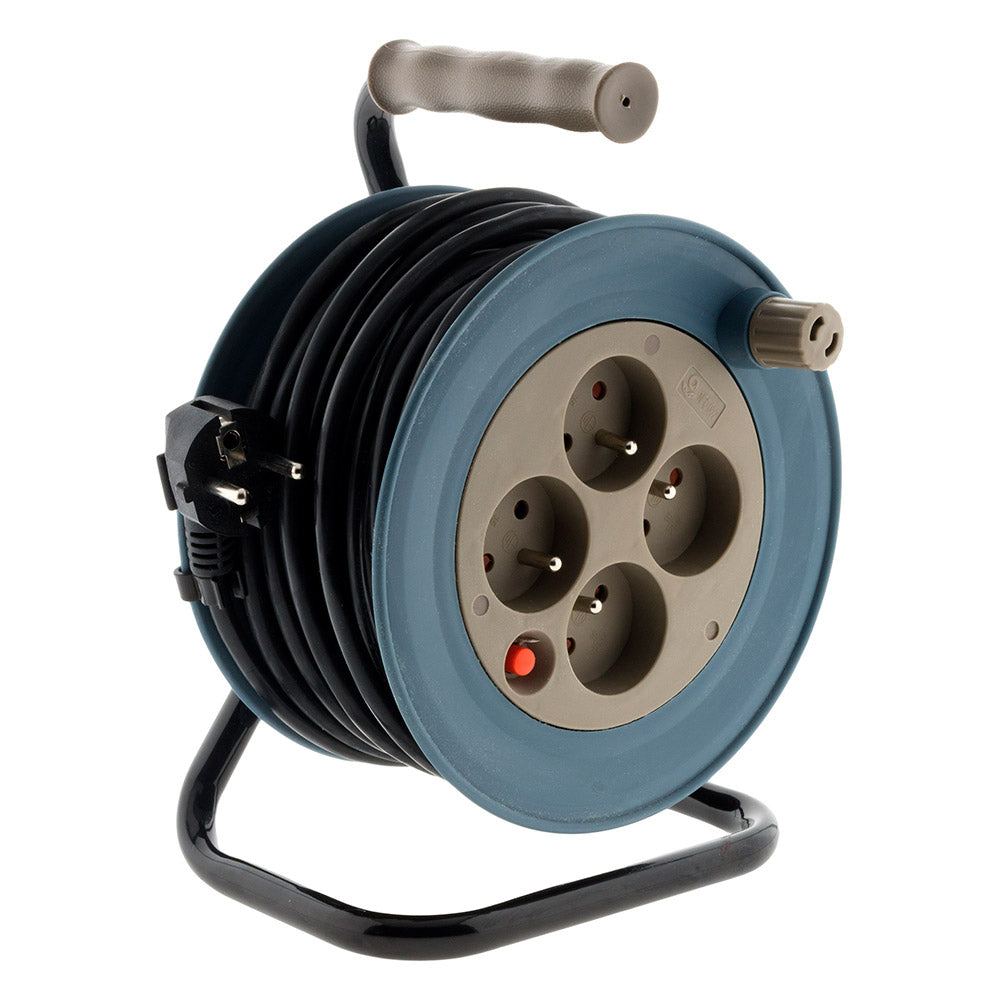 Enrouleur ménager 4x2P+T - 15m 3G1 mm² - Zenitech