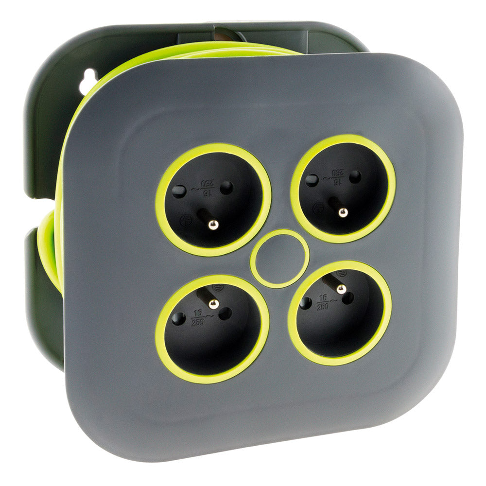 Enrouleur domestique 4 x 2P+T 16A - 7m - Zenitech