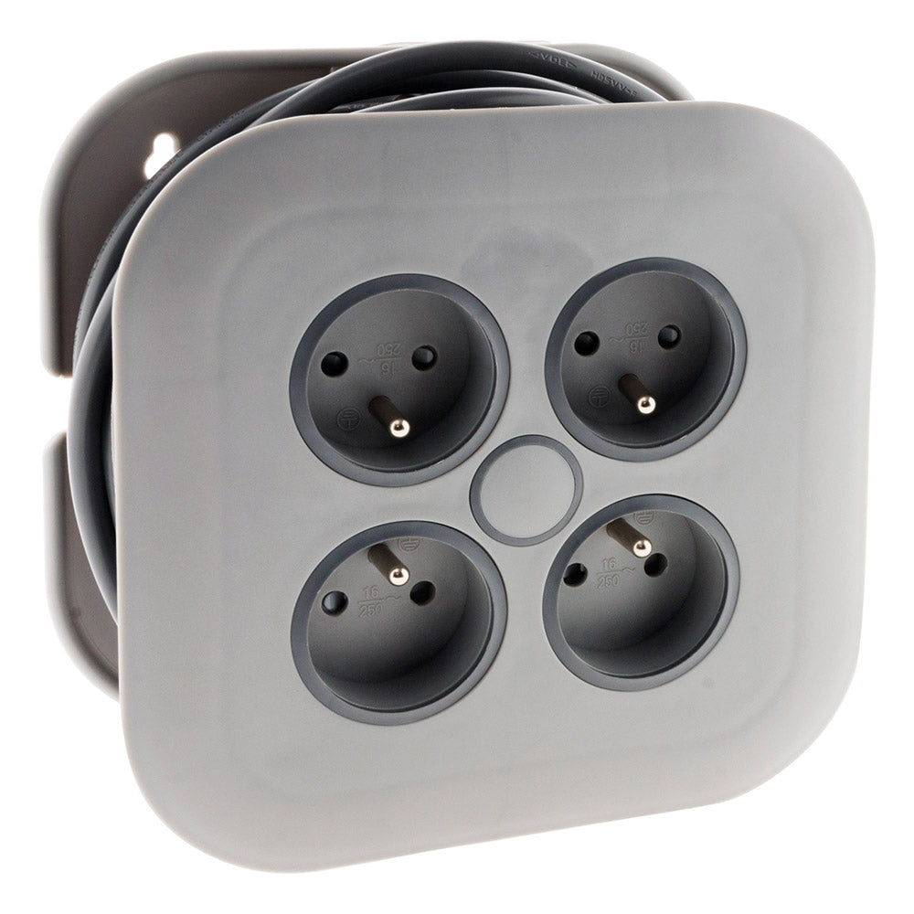 Enrouleur domestique 4 x 2P+T 16A - 7m - Zenitech