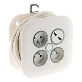 Enrouleur domestique 3 x 2P+T 16A + 2x USB - Zenitech