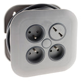 Enrouleur domestique 3 x 2P+T 16A + 2x USB - Zenitech