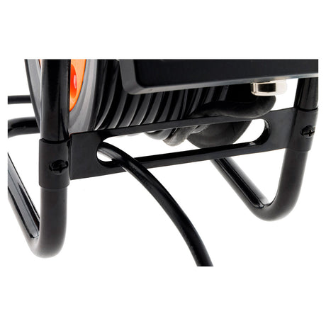 Enrouleur électrique 4 x 2P+T + projecteur LED 15m - Orange - Zenitech