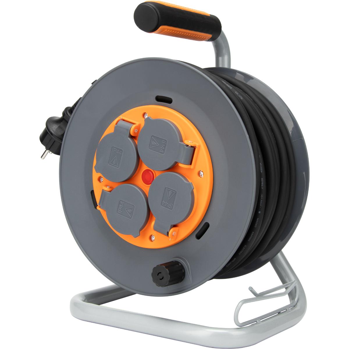 Enrouleur de chantier IP44 - 4 prises 16A - 3G1,5mm² - Zenitech
