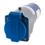 Lot de 4 adaptateurs compact sans câble femelle 16A 2P+T en mâle CEE17 pour camping, nautisme - Zenitech