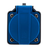 Lot de 4 adaptateurs compact sans câble femelle 16A 2P+T en mâle CEE17 pour camping, nautisme - Zenitech