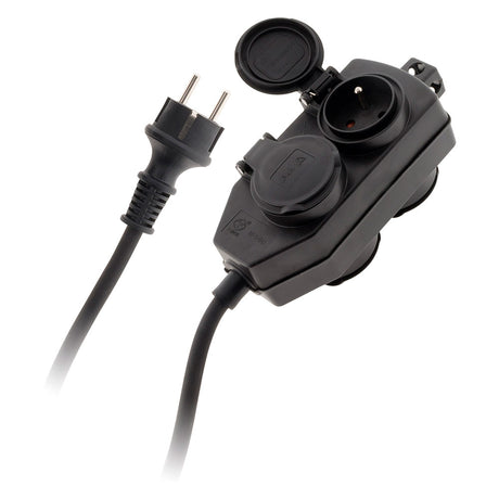 Boitier dérivation 4 prises IP44 5m Zenitech