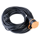 Rallonge étanche 2P avec clip de fixation orange - Zenitech
